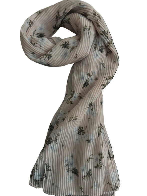 Chiffon Printed Pleated – Momtaz Hijab