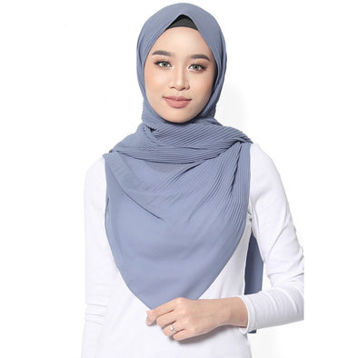 Chiffon Half Pleated