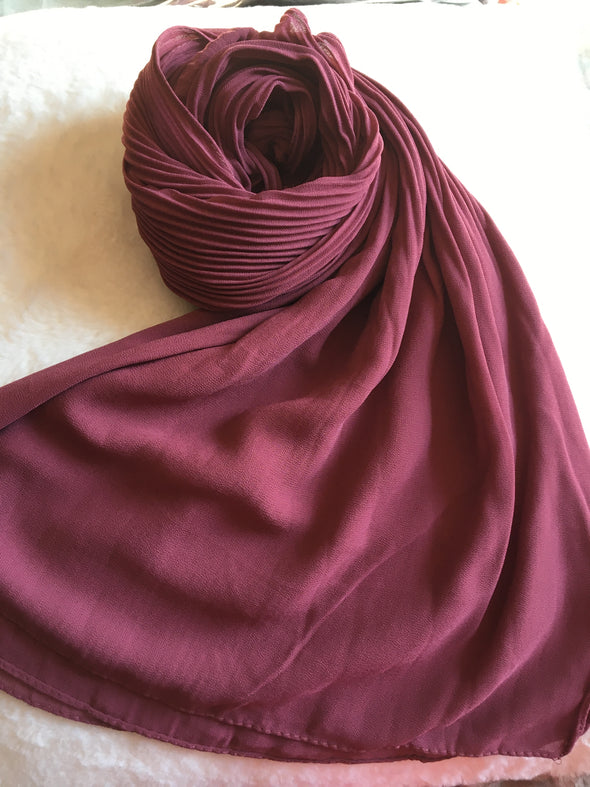 Chiffon Half Pleated
