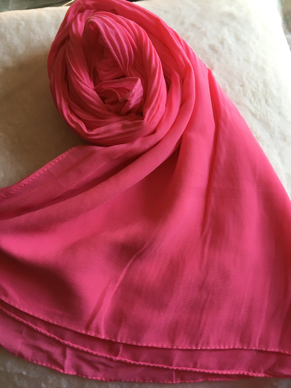 Chiffon Half Pleated