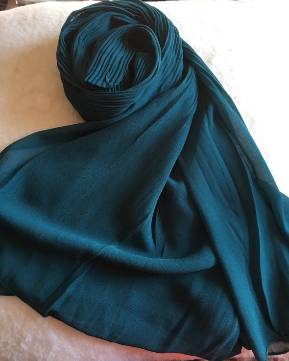 Chiffon Half Pleated