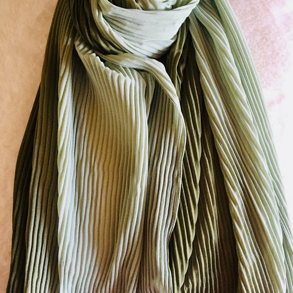 Chiffon Two Tone Pleated