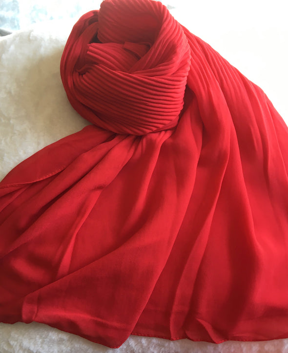 Chiffon Half Pleated