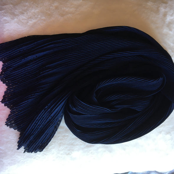 Chiffon Pleated Laser Cut