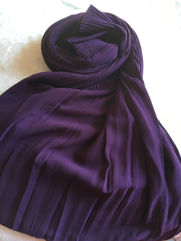 Chiffon Half Pleated