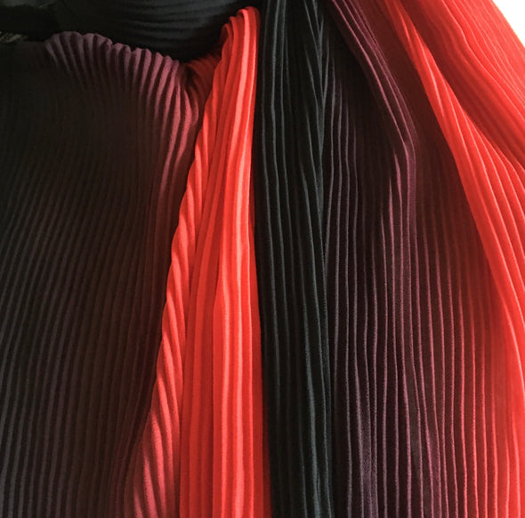 Chiffon Two Tone Pleated