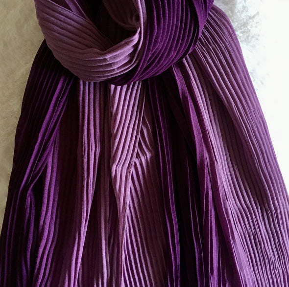 Chiffon Two Tone Pleated