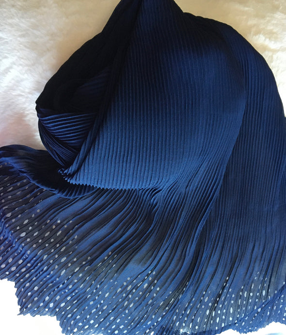 Chiffon Pleated Laser Cut