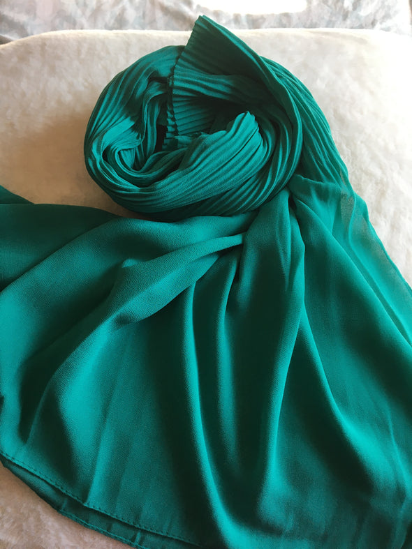 Chiffon Half Pleated