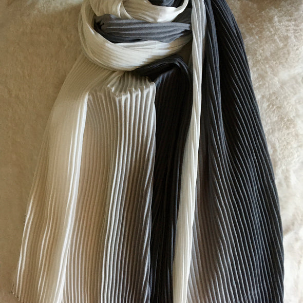 Chiffon Two Tone Pleated