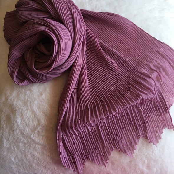 Chiffon Pleated Laser Cut
