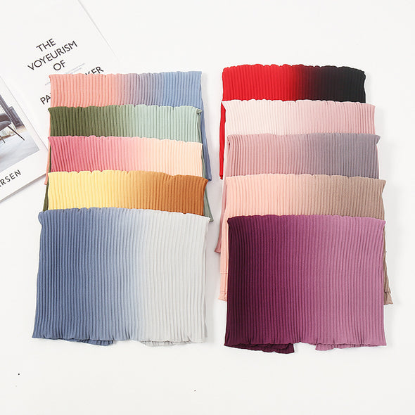 Chiffon Two Tone Pleated