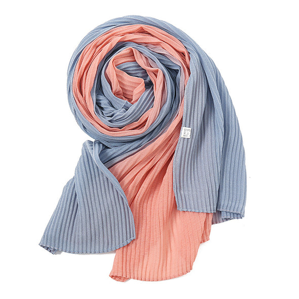 Chiffon Two Tone Pleated