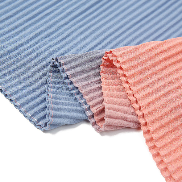 Chiffon Two Tone Pleated