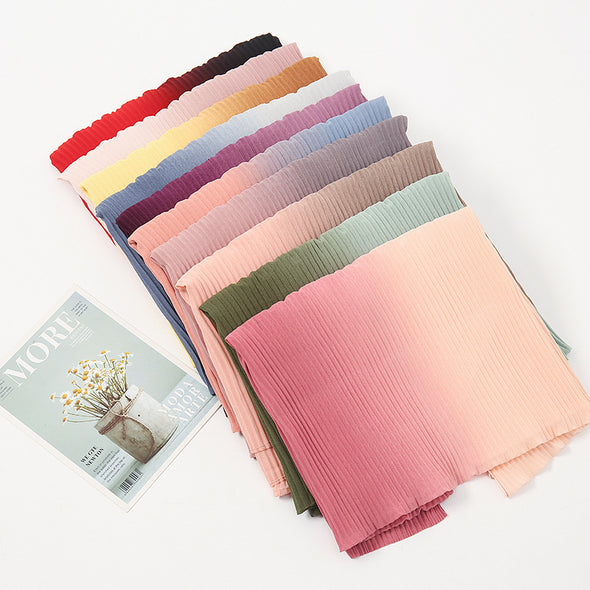 Chiffon Two Tone Pleated