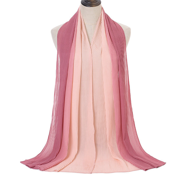 Chiffon Two Tone Pleated